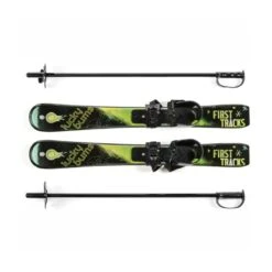 Ski Discount Store 28 Lucky Bums Beginner Skis + Poles Toddler