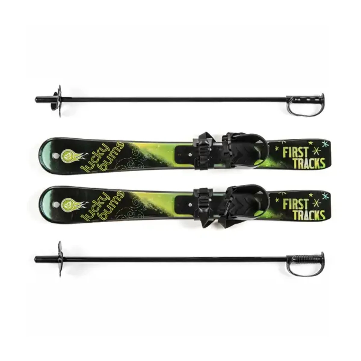 Lucky Bums Beginner Skis + Poles Toddler 1 Lucky Bums Beginner Skis + Poles Toddler