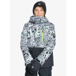 Quiksilver Mission Printed Block Snow Jacket Kids Boys