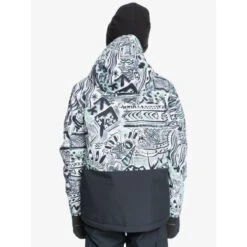 Quiksilver Mission Printed Block Snow Jacket Kids Boys -Ski Discount Store 3005081 320 4
