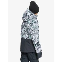 Quiksilver Mission Printed Block Snow Jacket Kids Boys -Ski Discount Store 3005081 320 5