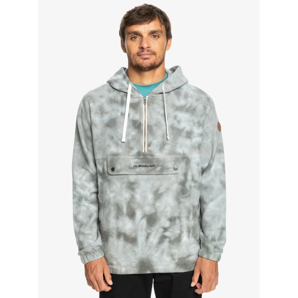 Quiksliver Neo Blue Pop Over Jacket Mens 3 Quiksliver Neo Blue Pop Over Jacket Mens - Image 3